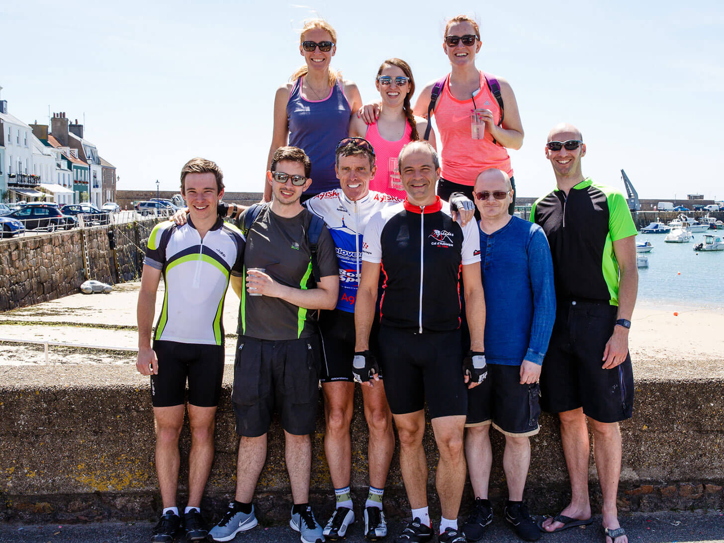 People taking part in Charity Cycle event